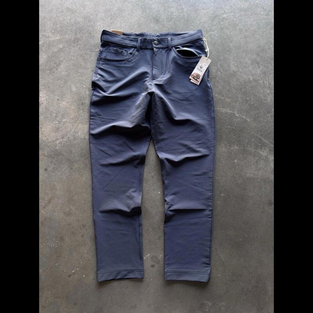 NEW Panama Jack Commuter Live In Pants Comfort 4 Way Stretch Blue Men 34x32
